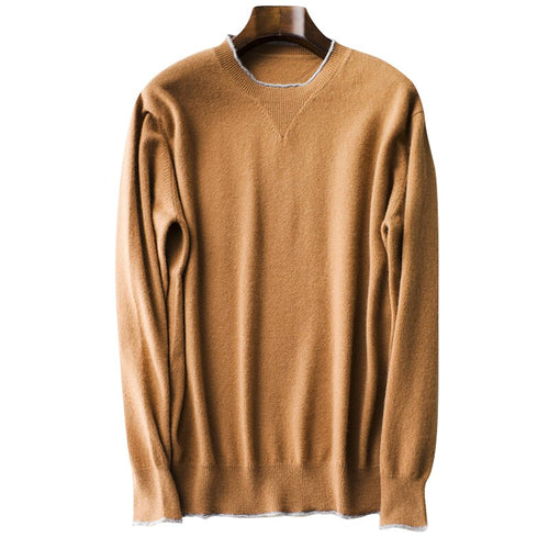 High Quality Sweater Men 100% Pure Cashmere Knitting Jumpers Hot Sale Standard Clothes Man Sweaters Oneck Male Pullover New Tops
