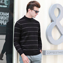 Load image into Gallery viewer, Men&#39;s New 100% Pure Cashmere Sweater Fashion O Neck Knit High-end Pullover 2019Autumn Winter Wild Thicken Bottoming shirt