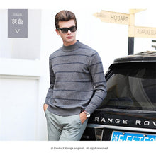 Load image into Gallery viewer, Men&#39;s New 100% Pure Cashmere Sweater Fashion O Neck Knit High-end Pullover 2019Autumn Winter Wild Thicken Bottoming shirt