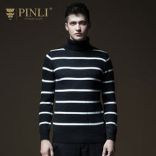 Load image into Gallery viewer, Mens Knitted Sweaters Pinli Product Made Fall New Men&#39;s Cultivate Morality Color Stripe Knitting Sweater B183210217 Turtleneck