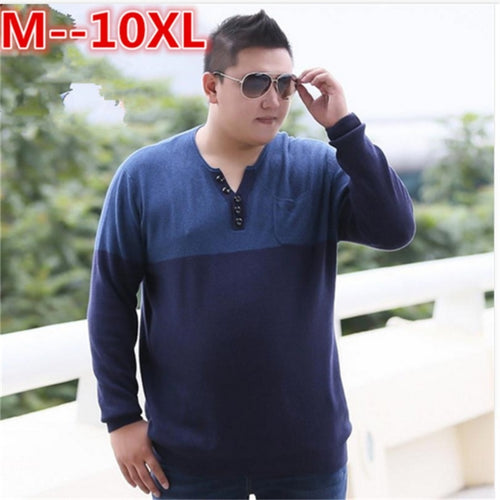 plus size 10XL 8XL 6XL 5XL Sweater Men 2018 Autumn Winter New Pullover Men Knitted Sweater Loose Fit Male Plus Size High Quality