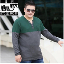 Load image into Gallery viewer, plus size 10XL 8XL 6XL 5XL Sweater Men 2018 Autumn Winter New Pullover Men Knitted Sweater Loose Fit Male Plus Size High Quality