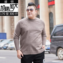Load image into Gallery viewer, 10XL 8XL Autumn Winter Solid Sweater Men New Casual Slim Fit Mens Knitted Sweaters Comfort O-Neck Knitwear Pullover Pull Homme