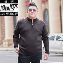 Load image into Gallery viewer, 10XL 8XL Sweater Men Casual V-Neck Pullover Men Autumn Slim Fit Long Sleeve Shirt Mens Sweaters Knitted Cashmere Wool Pull Homme