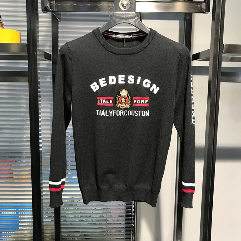 WD1032 Fashion Men's Sweaters 2019 Runway Luxury Brand European Design party style Men's Clothing