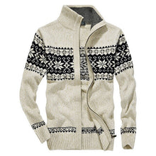 Load image into Gallery viewer, 2018 New Arrival Wide Striped Cardigan Sweaters Casual Fashion Cargo Military Style Long Sleeve Patchwork Retro Sweaters