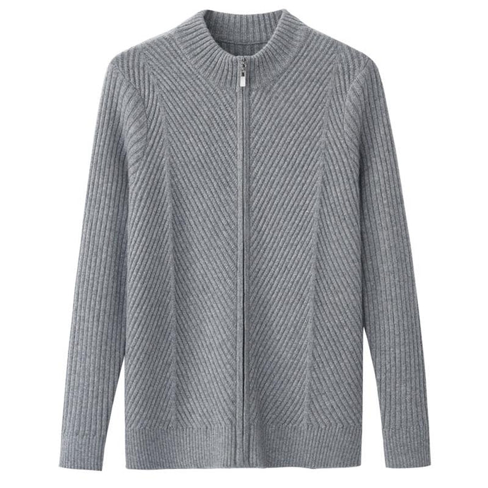 New high quality luxury Men Knitted 100%Cashmere coat Cardigan Thickening mens Fashionable Casual Warm Sweater plus size M-4XL