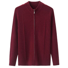 Load image into Gallery viewer, New high quality luxury Men Knitted 100%Cashmere coat Cardigan Thickening mens Fashionable Casual Warm Sweater plus size M-4XL