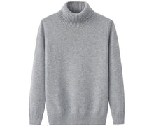 Load image into Gallery viewer, New arrival fashion high quality Men Casual Warm Knitted Pure Cashmere Sweater Fashionable Turtleneck Pullovers size M-3XL4XL