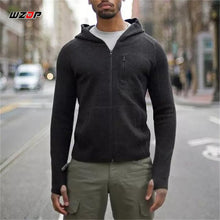 Load image into Gallery viewer, WZJP Men Winter TAD Tactical Wool Hoody Sweatshirts Military Army Thermal Knitted Cardigan Sweater Fleece Warm Hoodies Jackets