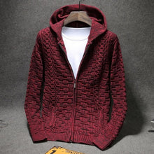 Load image into Gallery viewer, New Arrival Winter Men&#39;s Casual Sweater 100% cotton Fashion Warm Zipper With Pockets Brand Cardigan Large Male Size 4xl 5xl 6xl