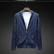 Load image into Gallery viewer, New Arrival Winter Men&#39;s Casual Sweater 100% cotton Fashion Warm Zipper With Pockets Brand Cardigan Large Male Size 4xl 5xl 6xl