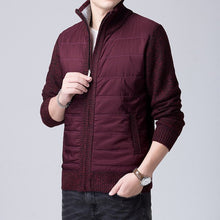Load image into Gallery viewer, 2019 New Autumn Winter Men&#39;s Thick Sweater Coat Male Parkas Patchwork Sweatercoat Zipper Cardigans Sweater Man Jacket MZM561