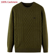 Load image into Gallery viewer, new 100% Cashmere Young Men Autumn Winter Jacquard Sweater Thickening Casual Pullovers high quality plus size XS-XL2XL3XL4XL5XL