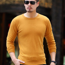 Load image into Gallery viewer, Men Sweaters 100% Pure Cashmere Knitted Pullovers High Quality Oneck Jumpers Man Standard Clothes 6Colors Male Cashmere Knitwear