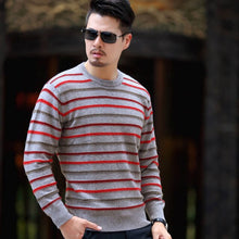 Load image into Gallery viewer, Men Sweaters 100% Pure Cashmere Knitted Pullovers High Quality Oneck Jumpers Man Standard Clothes 6Colors Male Cashmere Knitwear