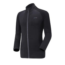 Load image into Gallery viewer, Li-Ning Men Badminton Series Jackets Regular Fit 86%Polyester 12%Spandex Black LiNing Sports Zipper Sweater AWDN953 COND18