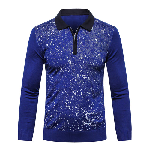 Billionaire Sweater wool men's 2018 new launching Fashion print casual comfort  high quality big size M-6XL free shipping