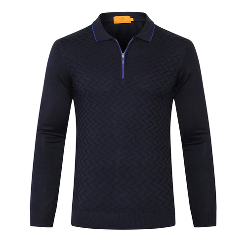 TACE&SHARK Billionaire sweater men's 2018 launching comfort zipper collar geometry pattern fitness gentleman free shipping