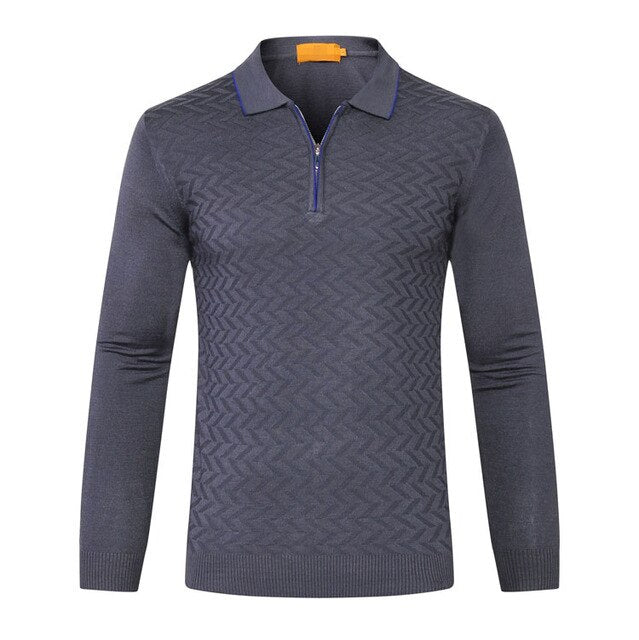 TACE&SHARK Billionaire sweater men's 2018 launching comfort zipper collar geometry pattern fitness gentleman free shipping