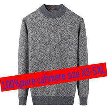 Load image into Gallery viewer, New Autumn Winter Thickened 100%pure Cashmere Men Round Collar Pullover Knitted Sweater Casual Standard Wool Plus Size XS-4XL5XL