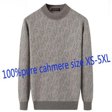 Load image into Gallery viewer, New Autumn Winter Thickened 100%pure Cashmere Men Round Collar Pullover Knitted Sweater Casual Standard Wool Plus Size XS-4XL5XL