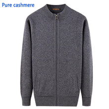 Load image into Gallery viewer, new arrival fashion Thick 100% Pure Cashmere Sweater Male Zipper Cardigan Winter Coat Casual high quality plus size XS-4XL 5XL