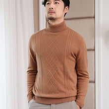 Load image into Gallery viewer, Hot Sale Turtleneck Men Sweaters 100% Pure Cashmere Knitted Jumpers Male Standard Clothes High Quality 6 Colors Soft Man Sweater