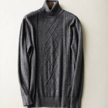 Load image into Gallery viewer, Hot Sale Turtleneck Men Sweaters 100% Pure Cashmere Knitted Jumpers Male Standard Clothes High Quality 6 Colors Soft Man Sweater