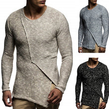 Load image into Gallery viewer, ZOGAA Autumn Winter Men Sweater Fashion O-Neck Patchwork Cotton Pullover Sweater Men Slim Fit Long Sleeve Knitted Mens Sweaters
