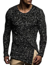 Load image into Gallery viewer, ZOGAA Autumn Winter Men Sweater Fashion O-Neck Patchwork Cotton Pullover Sweater Men Slim Fit Long Sleeve Knitted Mens Sweaters