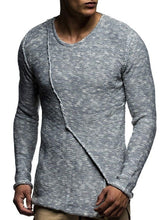 Load image into Gallery viewer, ZOGAA Autumn Winter Men Sweater Fashion O-Neck Patchwork Cotton Pullover Sweater Men Slim Fit Long Sleeve Knitted Mens Sweaters