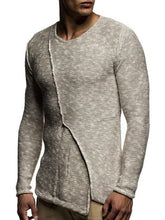 Load image into Gallery viewer, ZOGAA Autumn Winter Men Sweater Fashion O-Neck Patchwork Cotton Pullover Sweater Men Slim Fit Long Sleeve Knitted Mens Sweaters