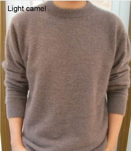 2016 New genuine mink cashmere sweater men pure 100% cashmere sweater pullovers mink sweater free shipping Wholesale price S110