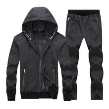 Load image into Gallery viewer, 2019 Winter Large size sweater suit male Hooded Fleece with thickened fat kid size big yards male adolescent set men 6XL 7X  8XL