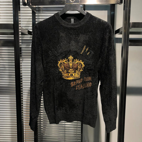 AH10127    Fashion Men's Sweaters 2019 Runway Luxury famous Brand European Design party style Men's Clothing