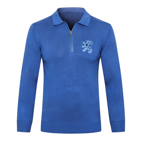 Billionaire sweater wool Cowhide zipper men's 2019 New Autumn Winter high quality printing Business Casual M-5XL free shipping