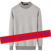 Load image into Gallery viewer, New High Quality Winter 100% Pure Cashmere Sweater Men Loose Casual Computer Knitted O-neck Pullovers Thick Plus Size XS-4XL 5XL