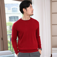 Load image into Gallery viewer, Man Sweaters Hight Quality 100% Goat Cashmere Knitting Pullovers Hot Sale Men Jumpers 4Colors Standard Clothes Cashmere Knitwear