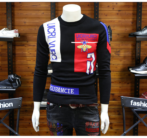 WE1092   Fashion Men's Sweaters 2019 Runway Luxury Brand European Design party style Men's Clothing