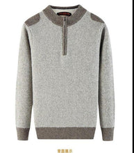 Load image into Gallery viewer, New High Quality Winter Men 100 Pure Cashmere Semi High Zipper Collar Sweater Thicker Casual Computer Knitted Plus Size XS-5XL