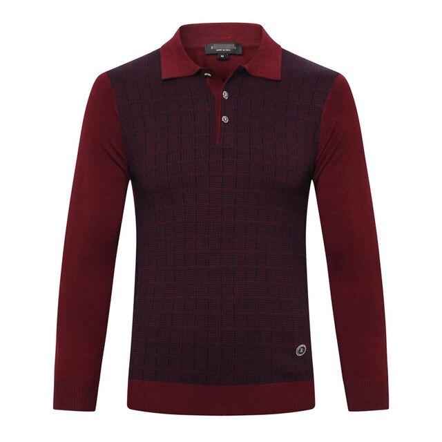 Billionaire Sweater wool men's 2019 new fashion casual zipper Red wine high quality England embroidery elasticity free shipping