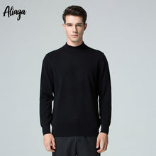 Load image into Gallery viewer, 2019 Winter Warm Knittted Sweater Men Brand 100% Pure Cashmere Sweater Turtleneck Jumper Plus Size Long Sleeve Knitted Pullover