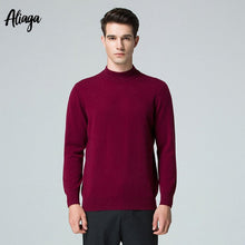 Load image into Gallery viewer, 2019 Winter Warm Knittted Sweater Men Brand 100% Pure Cashmere Sweater Turtleneck Jumper Plus Size Long Sleeve Knitted Pullover