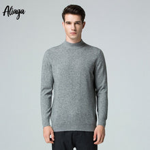 Load image into Gallery viewer, 2019 Winter Warm Knittted Sweater Men Brand 100% Pure Cashmere Sweater Turtleneck Jumper Plus Size Long Sleeve Knitted Pullover