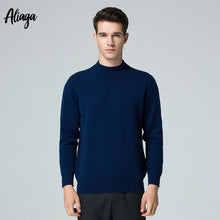 Load image into Gallery viewer, 2019 Winter Warm Knittted Sweater Men Brand 100% Pure Cashmere Sweater Turtleneck Jumper Plus Size Long Sleeve Knitted Pullover