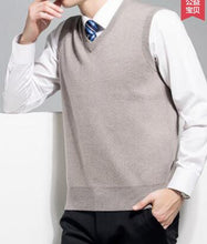 Load image into Gallery viewer, 2018 autumn and winter men&#39;s solid color men&#39;s vest sweater casual cotton men sweater thick warm free shipping 4 colors