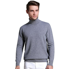 Load image into Gallery viewer, High-end brand FRSEUCAG men&#39;s pure wool sweater turtleneck pullover warm and comfortable full-sleeve knit tops hot sale 2019