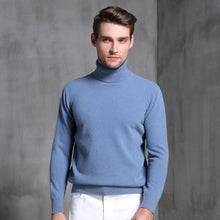 Load image into Gallery viewer, High-end brand FRSEUCAG men&#39;s pure wool sweater turtleneck pullover warm and comfortable full-sleeve knit tops hot sale 2019