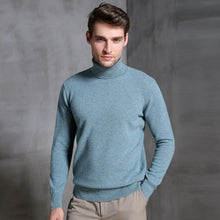 Load image into Gallery viewer, High-end brand FRSEUCAG men&#39;s pure wool sweater turtleneck pullover warm and comfortable full-sleeve knit tops hot sale 2019